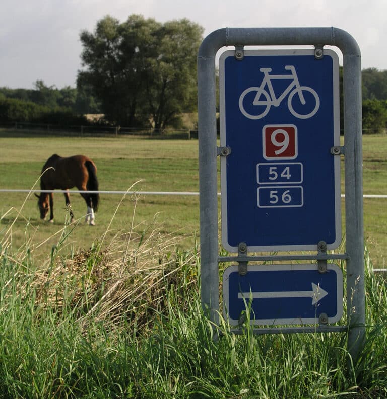 Cykelrute 9 bringer dig også gennem det Nordsjællandske landskab.