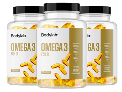 Bodylab Omega 3 fiskeolie er din vej til en sundere livsstil. Disse kapsler er fyldt med essentielle fedtsyrer, der styrker hjerte, hjerne og led. Tilføj Omega 3 til din kost for at fremme dit velbefindende og opnå optimale sundhedsfordele.